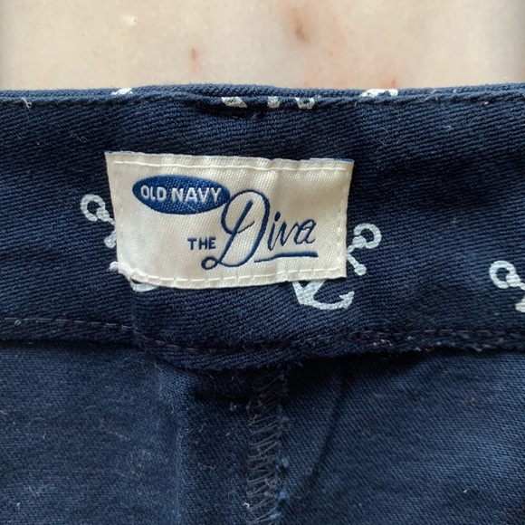 Old Navy_Navy Diva Pants w/ Anchor Print_Size 18 - Picture 4 of 9